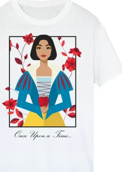 Disney Snow White Once Upon a Time White Boyfriend Fit T-Shirt