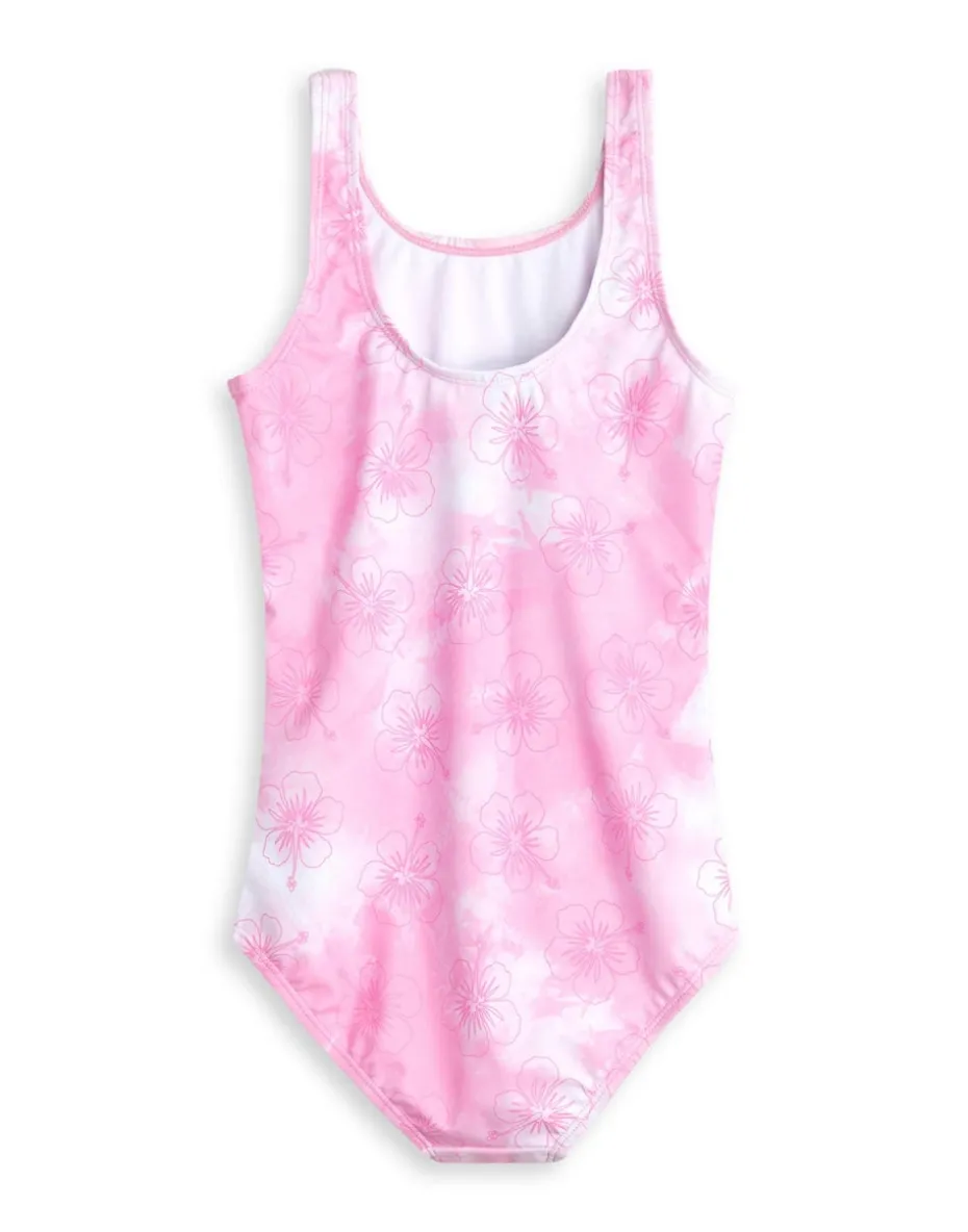 Disney Stitch Angel Kids Pink 1 Piece Swimsuit (5-14 Years)