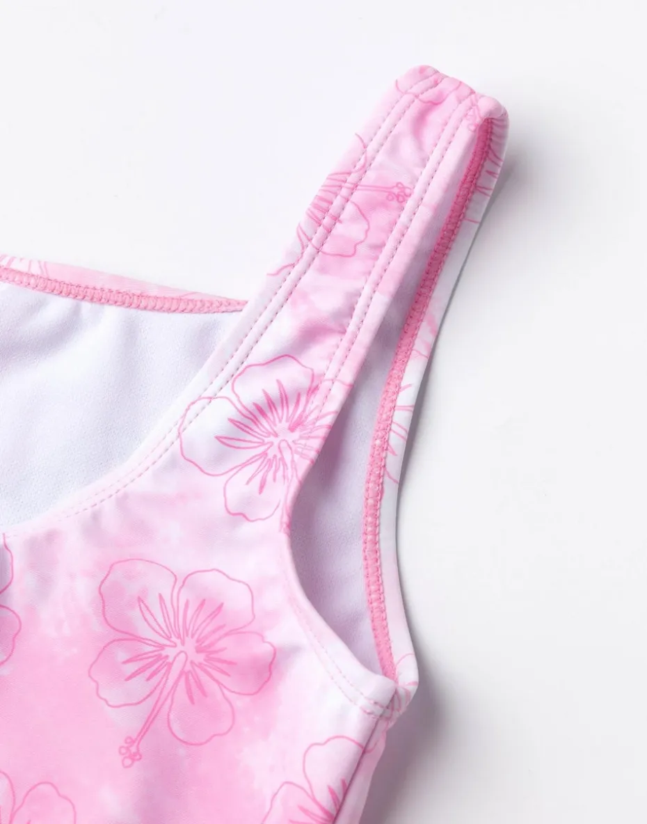 Disney Stitch Angel Kids Pink 1 Piece Swimsuit (5-14 Years)