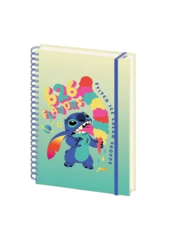 Disney Stitch Blue 626 Flavours A4 Wirebound Notebook