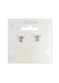 Disney Stitch Blue Enamel Stud Earrings