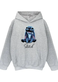 Disney Stitch Flower Kids Grey Hoodie (3-13 Years)