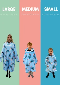 Disney Stitch Hooded Wearable Snuggle Fleece