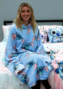 Disney Stitch Hooded Wearable Snuggle Fleece