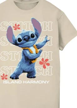 Disney Stitch Island Harmony Sand Boyfriend Fit T Shirt