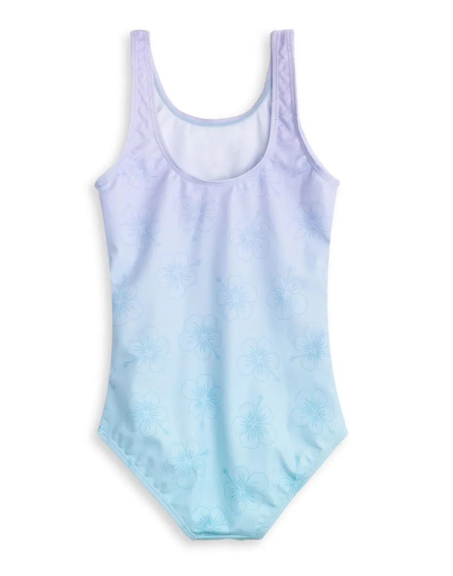 Disney Stitch Kids Multi Coloured Blue 1 Piece Swimsuit (5-14 Years)