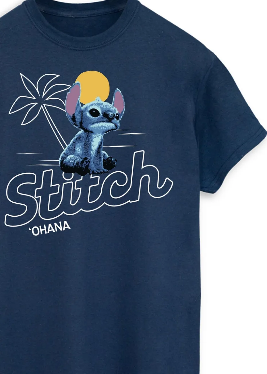 Disney Stitch Ohana Navy T Shirt