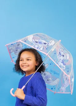 Disney Stitch Pink Transparent Bell Umbrella 19'' Manual