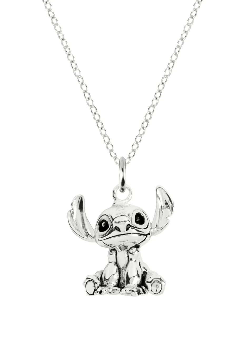 Disney Stitch Sterling Silver Pendant Necklace