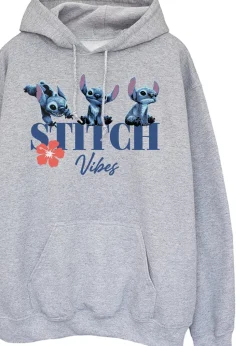Disney Stitch Vibes Grey Hoodie