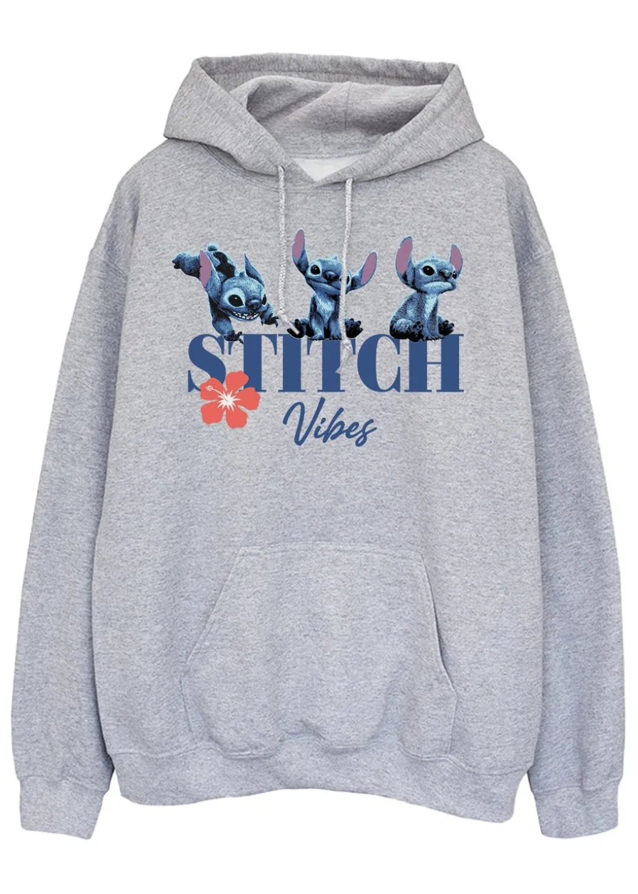 Disney Stitch Vibes Grey Hoodie
