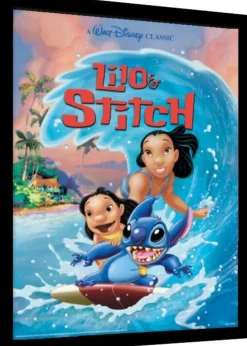 Disney Stitch Wave Surf Framed Poster (45cm x 35cm)