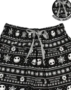 Disney The Nightmare Before Christmas Mens Black Jack Skellington Lounge Pants