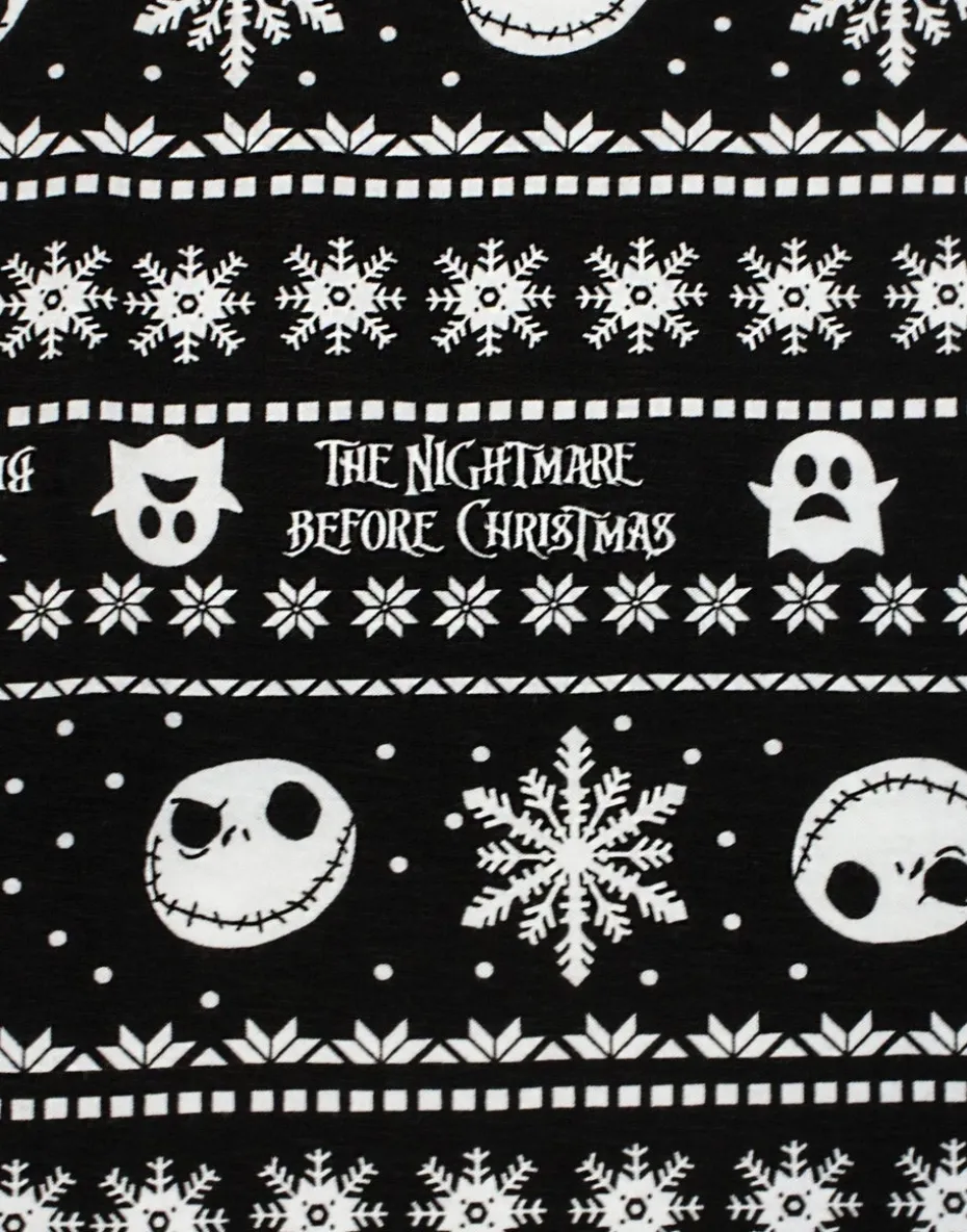 Disney The Nightmare Before Christmas Mens Black Jack Skellington Lounge Pants