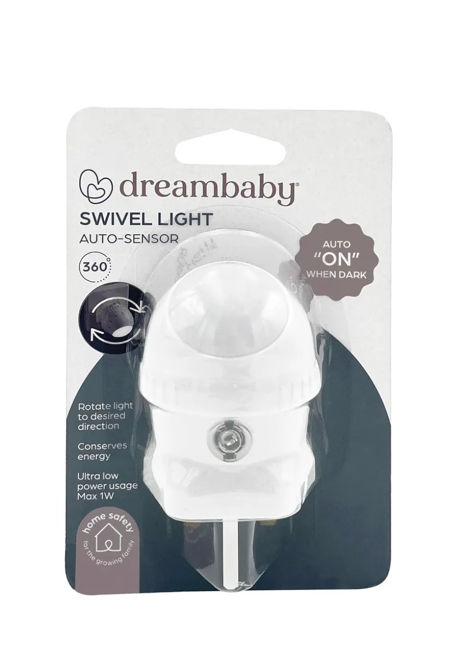 Dreambaby White Auto-Sensor Swivel Night Lights 2 pack