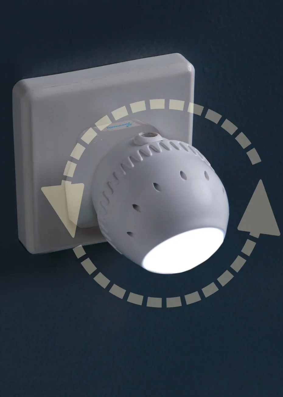 Dreambaby White Auto-Sensor Swivel Night Lights 2 pack