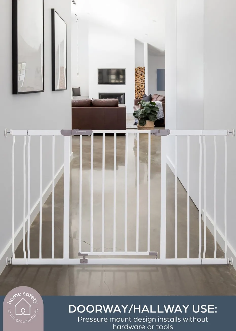 Dreambaby White Ava Extra-Wide Safety Gate