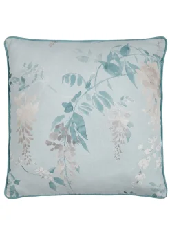 Dreams & Drapes Curtains Wisteria Blue Filled Cushion (43cm x 43cm)