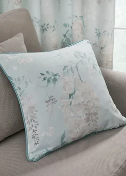 Dreams & Drapes Curtains Wisteria Blue Filled Cushion (43cm x 43cm)