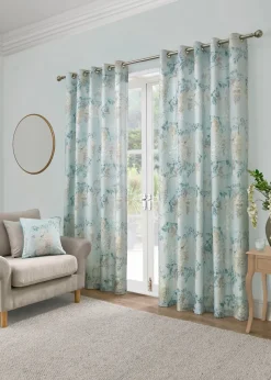 Dreams & Drapes Curtains Wisteria Blue Filled Cushion (43cm x 43cm)