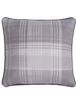 Dreams & Drapes Lodge Forest Animals Christmas Grey Filled Cushion (43cm x 43cm)