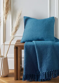 Drift Home Hayden Blue Filled Cushion (43cm x 43cm)