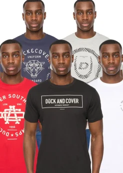 Duck & Cover Assorted Belvadier Crew T-Shirt 5pack