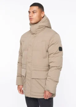 Duck & Cover Beige Fletchley Puffer Jacket