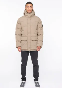 Duck & Cover Beige Fletchley Puffer Jacket