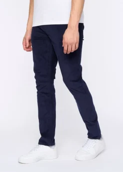 Duck & Cover Navy Cordsome Trousers