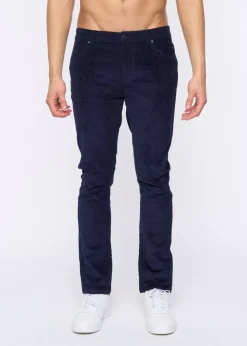 Duck & Cover Navy Cordsome Trousers
