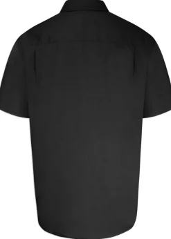 Duke Black Aeron Easy-Iron Kingsize Short-Sleeved Shirt