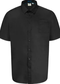 Duke Black Aeron Easy-Iron Kingsize Short-Sleeved Shirt