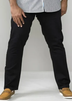 Duke Black Claude Stretch Tapered Stretch Kingsize Jeans