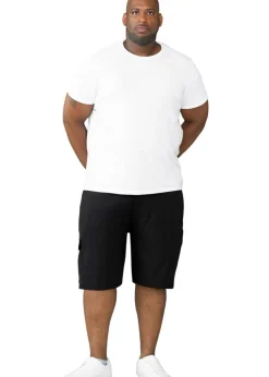 Duke Black John Cotton Lightweight Kingsize Cargo Shorts