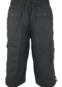Duke Black Mason Kingsize Cargo Shorts