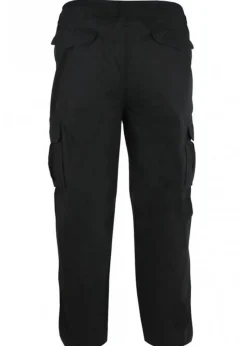 Duke Black Robert Peached Washed Cargo Trousers
