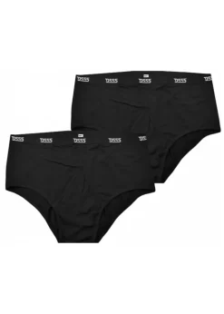 Duke Black Thompson Y Front Briefs (Pack of 2)