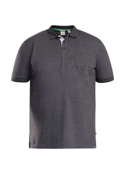 Duke Charcoal Grant Pique Kingsize Polo Shirt