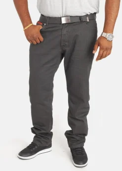 Duke Charcoal London Canary Bedford Cord Kingsize Tuxedo Trousers