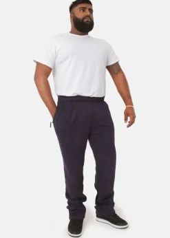 Duke Navy Albert Rockford Open Hem Kingsize Jogging Bottoms