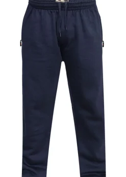 Duke Navy Albert Rockford Open Hem Kingsize Jogging Bottoms