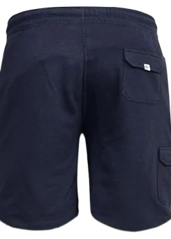 Duke Navy John Cotton Lightweight Kingsize Cargo Shorts