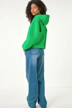 Dusk Green Hooded Raincoat