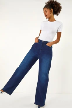 Dusk Indigo Dusk Denim Stretch Wide Leg Jeans