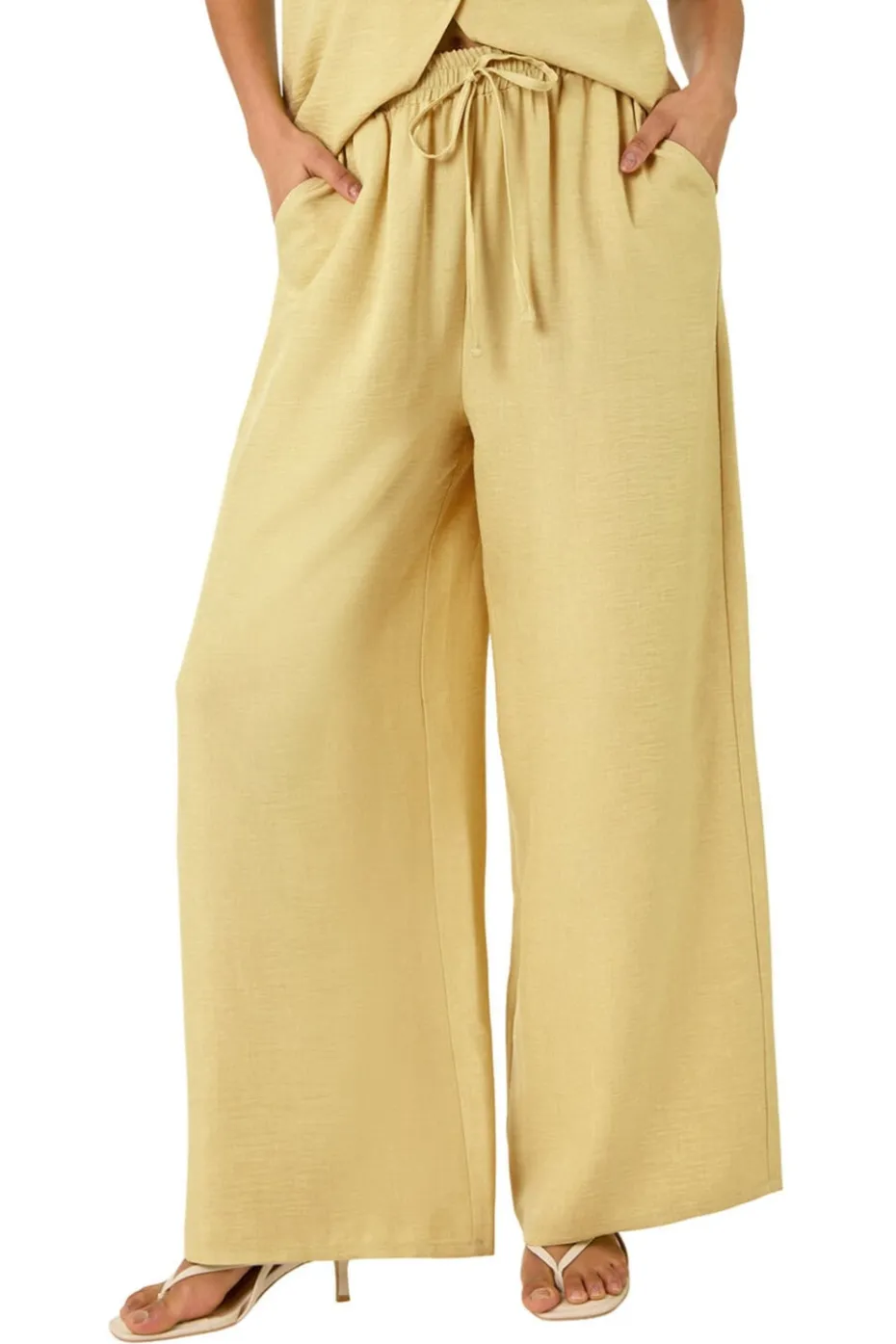 Dusk Lime Dusk Elasticated Waist Wide Leg Trouser