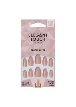 Elegant Touch Colour Nails Blush Suede