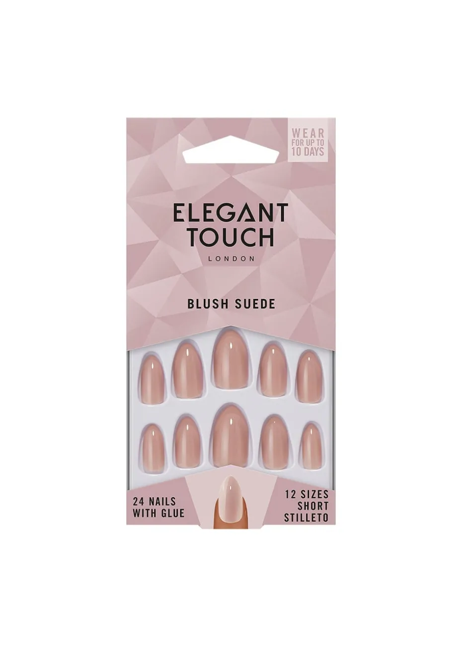 Elegant Touch Colour Nails Blush Suede