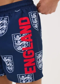 England Navy Swim Shorts