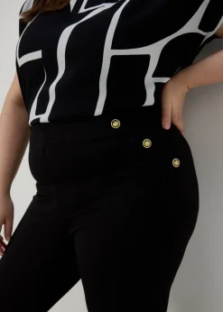 Et Vous Black Button Leggings